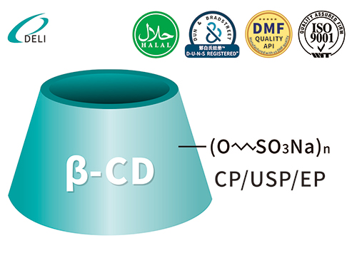 Betadex Sulfobutyl 에테르 나트륨 분말 CAS 182410-00-0